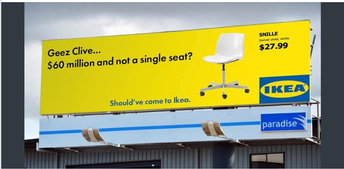 Clive Palmer IKEA spoof